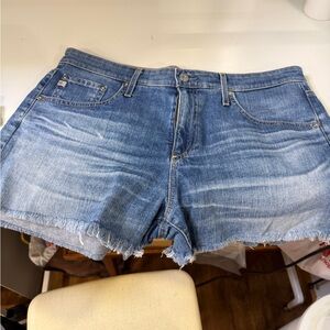 AG Adriano Goldschmied Light Blue Jean Shorts
